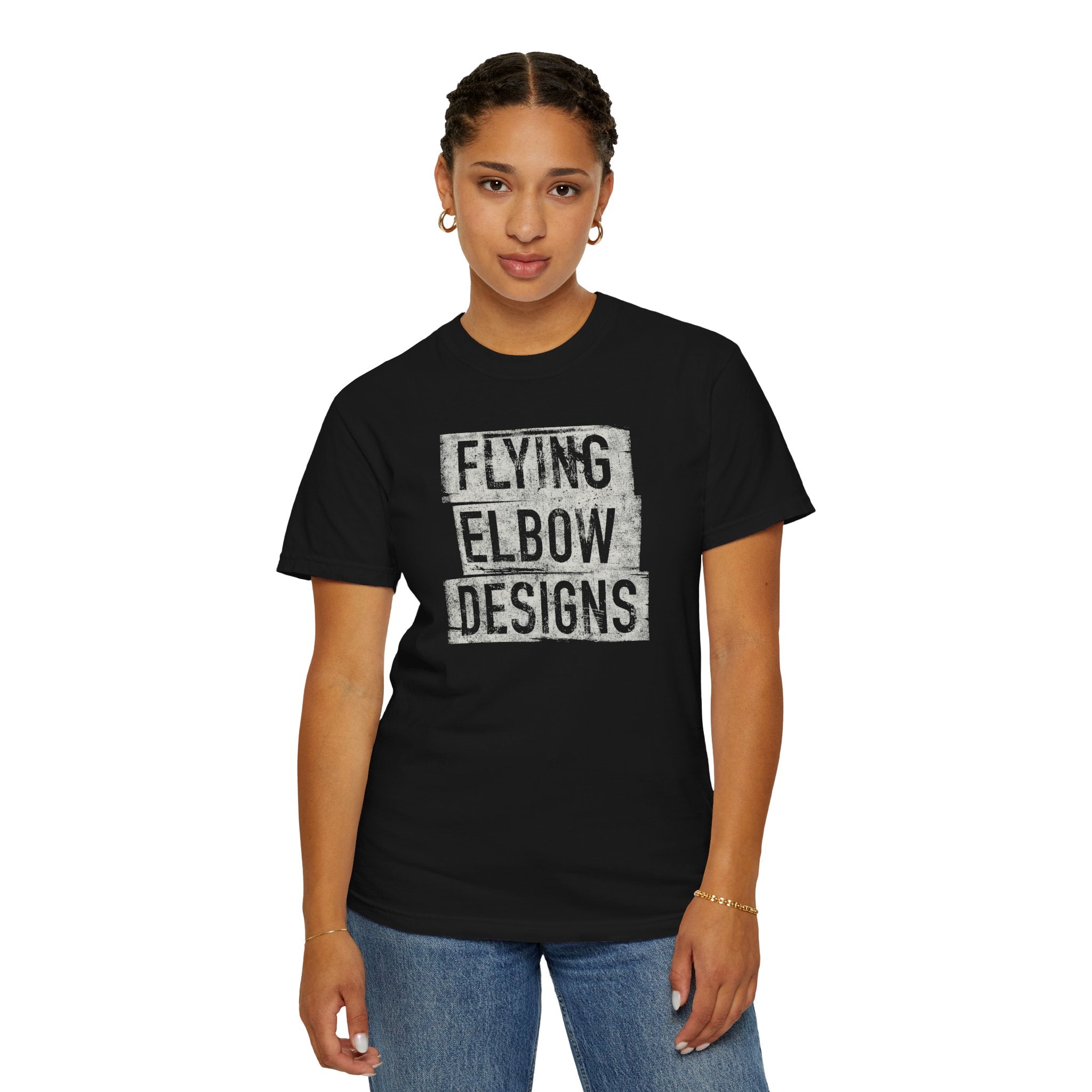 Flying Elbow Designs Grunge Graphic T-Shirt