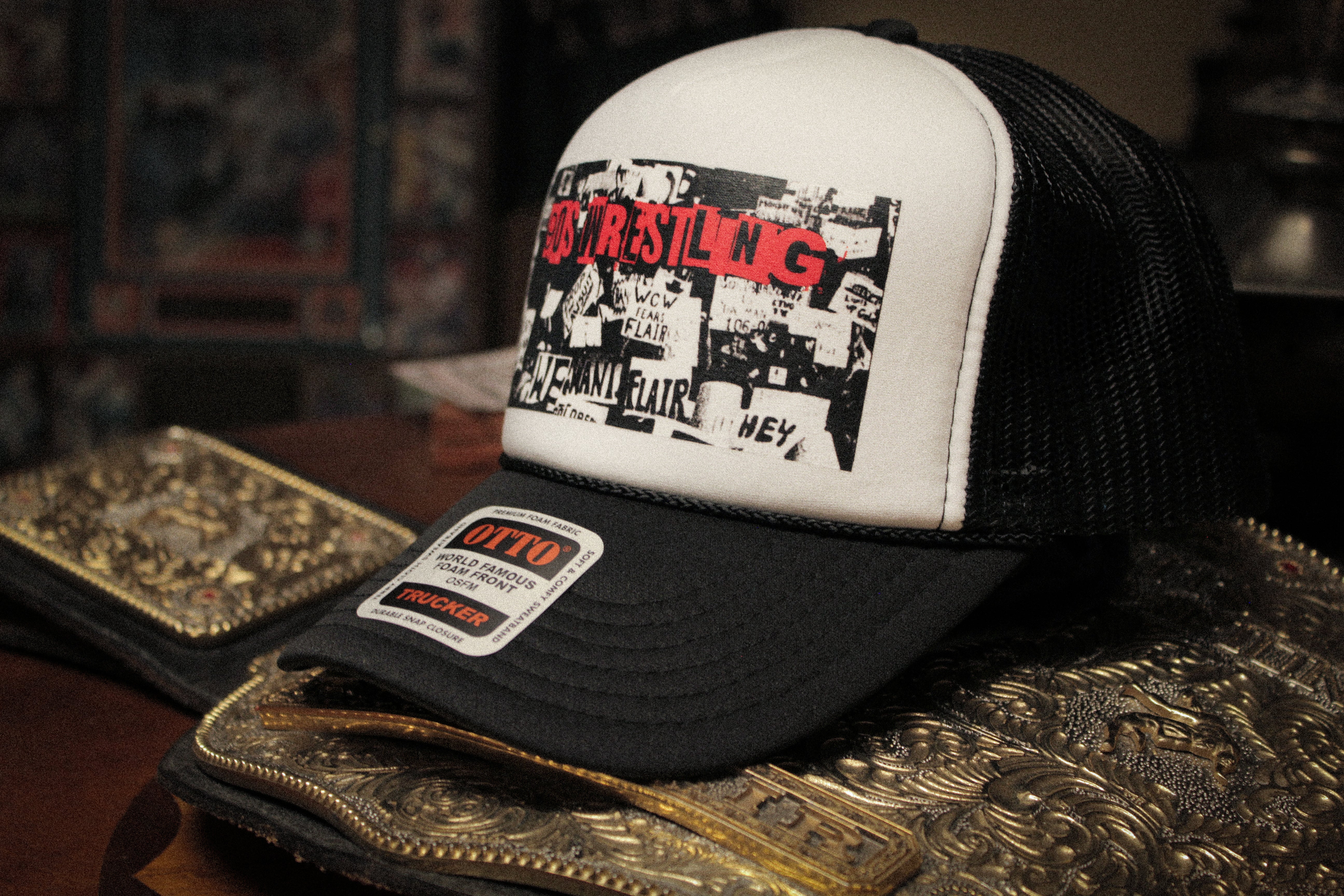 90's Wrestling Vintage Foam Trucker Hat